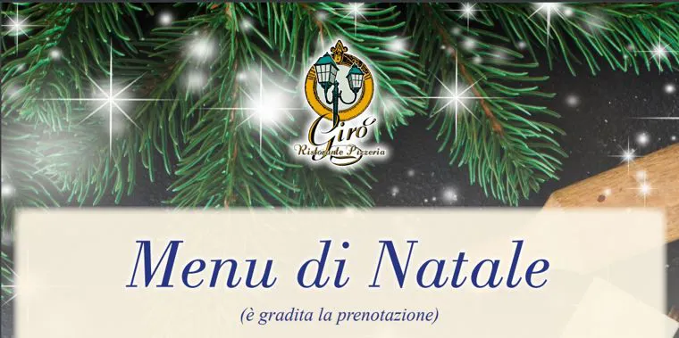 Menù di natale 2021