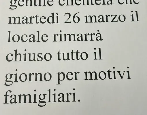Chiusura Straordinaria Pizzeria Girò Verona - Martedì 26 Marzo