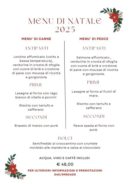 Menu di Natale 2025